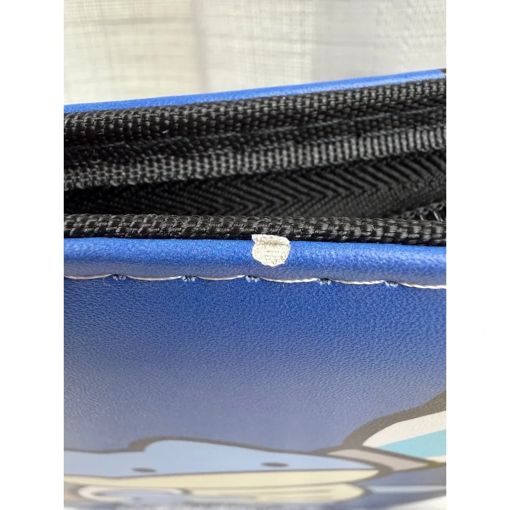 Pokemon Blastoise Trading Card Binder Zipper Case with Pikachu Duck Charm Blue